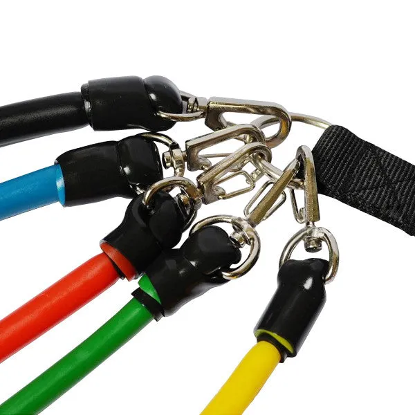 11 Pcs Resistance Bands Set Tube Gym Exercise Set Yoga Fitness
