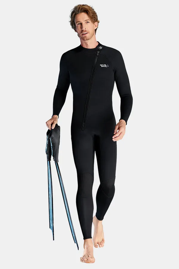 1.5MM Oblique Front Zipper Warm Surfing One-Piece Cold-Proof Diving Suit For Men