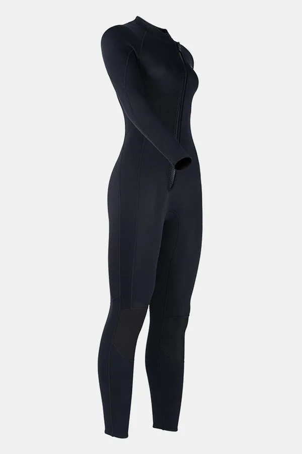 1.5MM Oblique Front Zipper Warm Surfing One-Piece Cold-Proof Diving Suit For Women