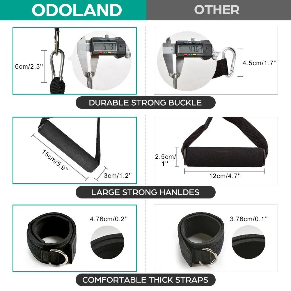 16-Pieces: Resistance Bands Set for Burning Fat & Muscle Strength
