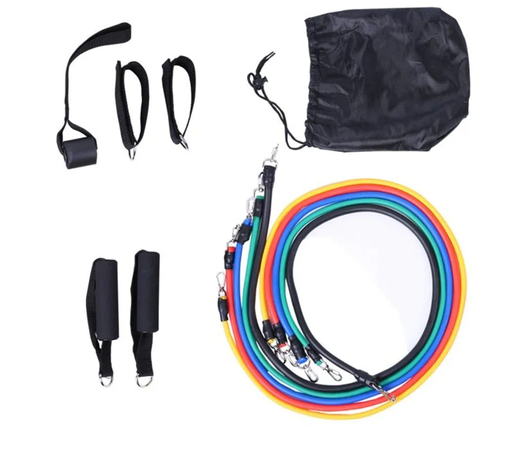 17 Pieces Latex Resistance Bands Yoga Tubes