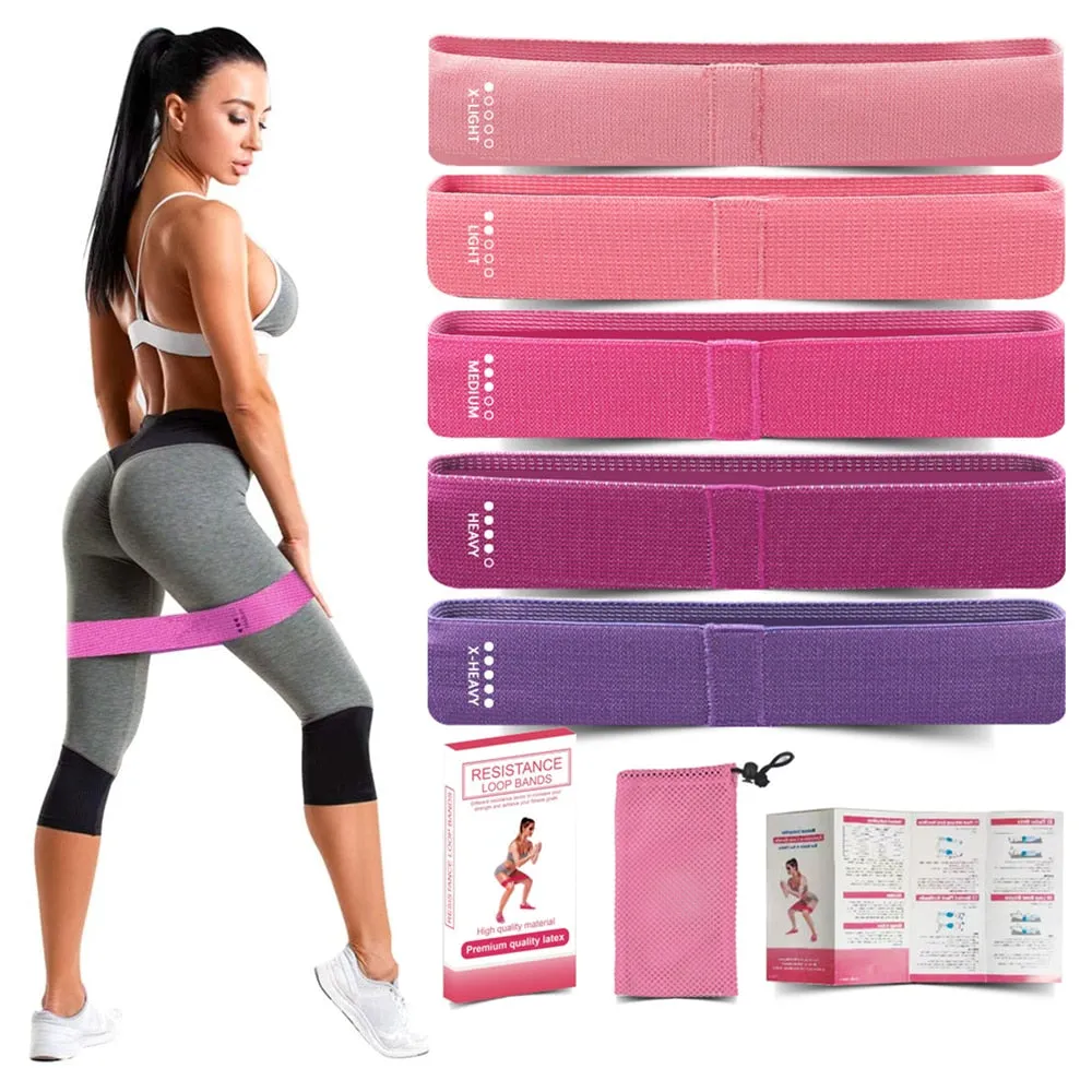 5 Resistance Levels Hip Training Band