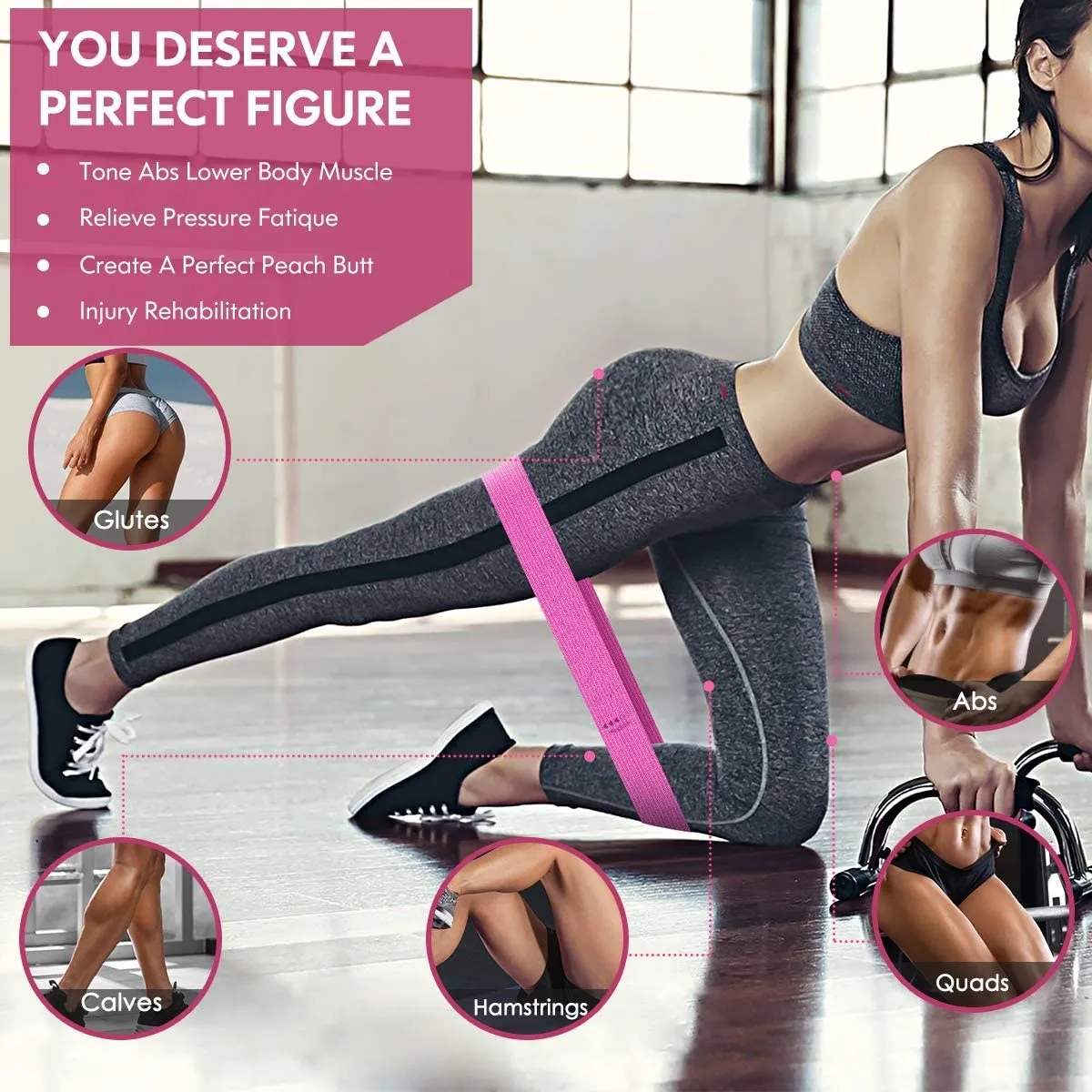 5 Resistance Levels Hip Training Band