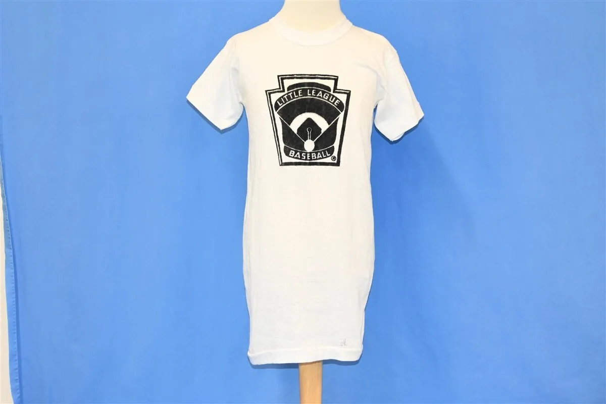 50s Little League Baseball Flocked Yankees t-shirt Youth Medium