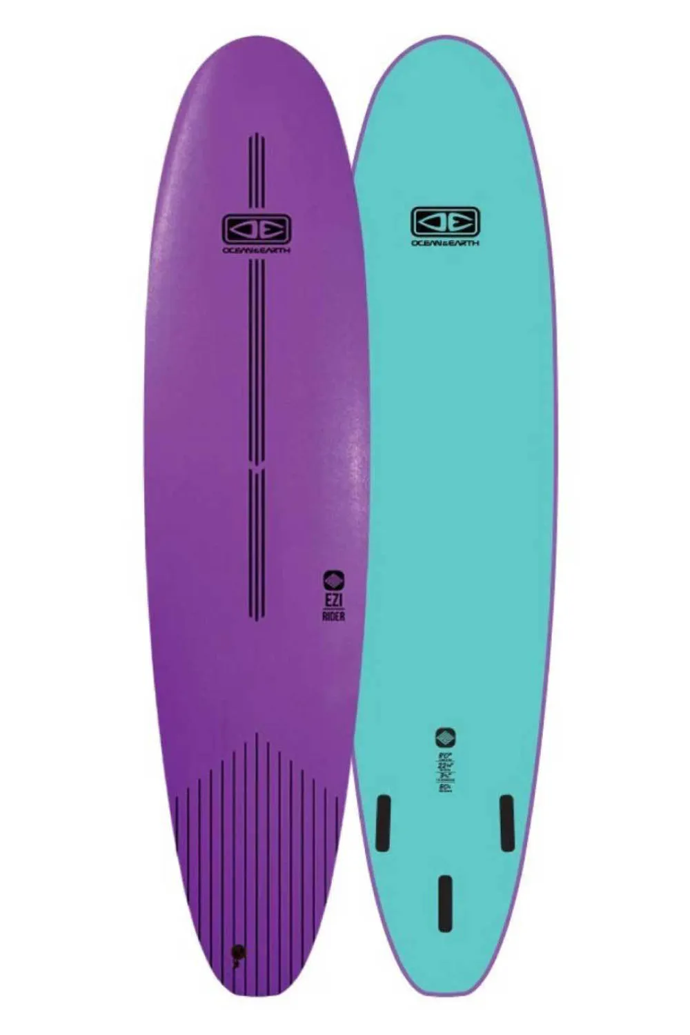 8ft Ocean & Earth Ezi Rider Softboard - Comes with fins