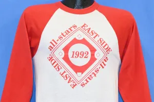 90s East Side All Stars 1992 Raglan Baseball t-shirt Small