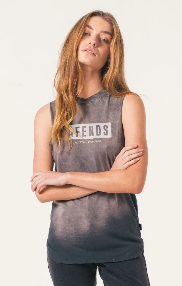 Afends Womens Shitty Future - Logo Bandcut Tee