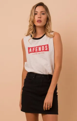Afends Womens Shitty Future - Logo Bandcut Tee