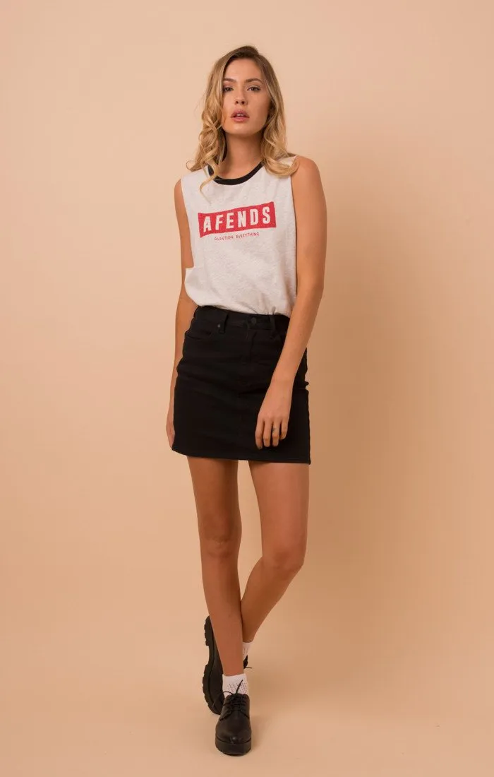 Afends Womens Shitty Future - Logo Bandcut Tee