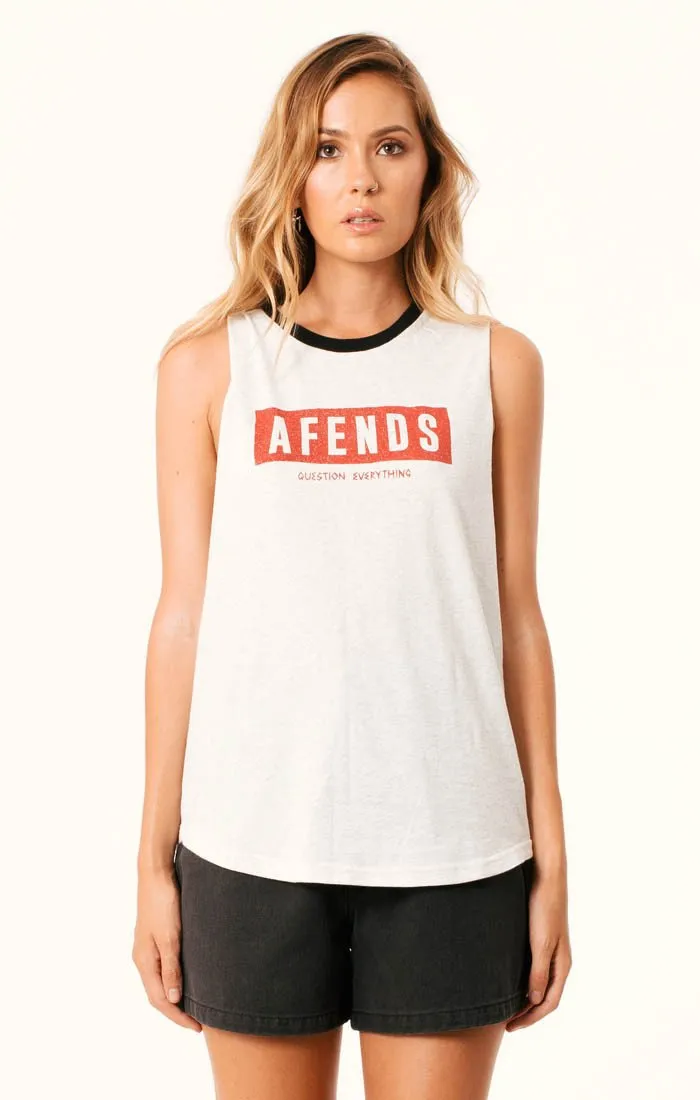 Afends Womens Shitty Future - Logo Bandcut Tee
