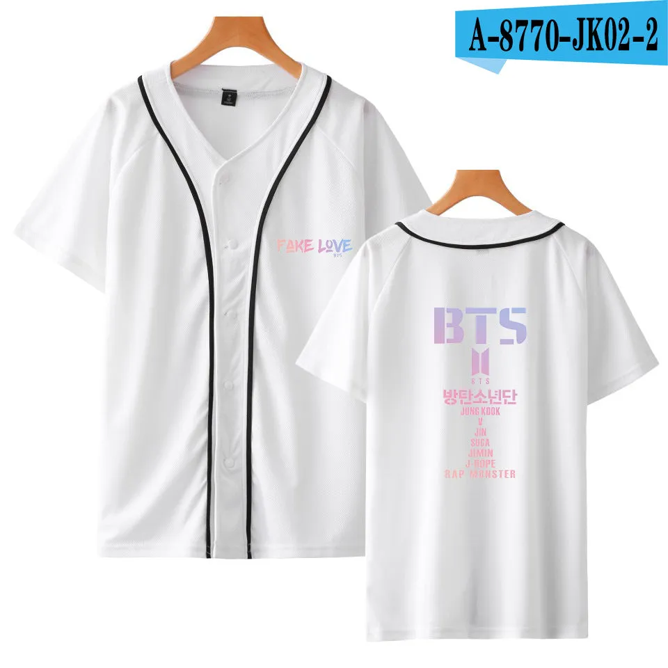 Baggy Baseball Jersey Short-Sleeved Baseball Uniform Trendy Men And Women