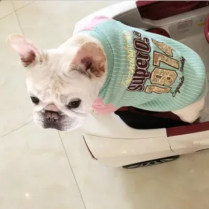 Baseball Uniform for Small Dogs - Thick Puppy Outfit for Fall/Winter - Stylish Pet Apparel for French Bulldog, Pug, Teddy, Corgi
