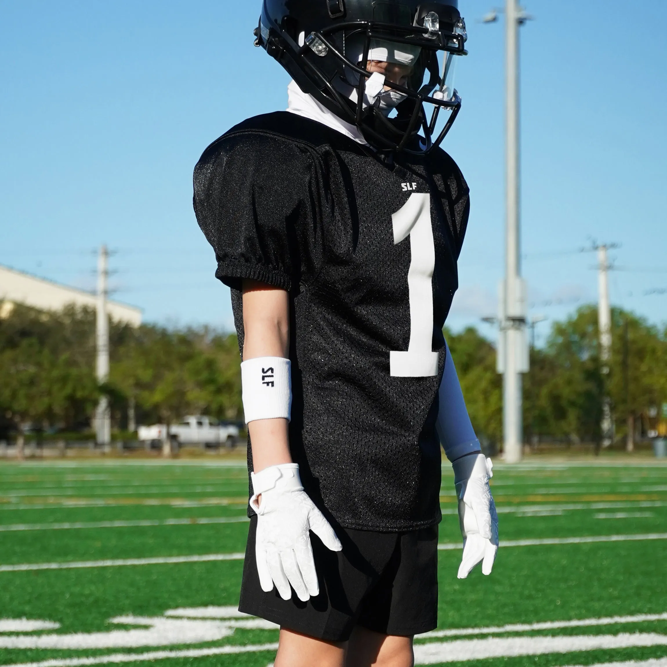 Basic Black Drip Wristbands (Pair) for Kids