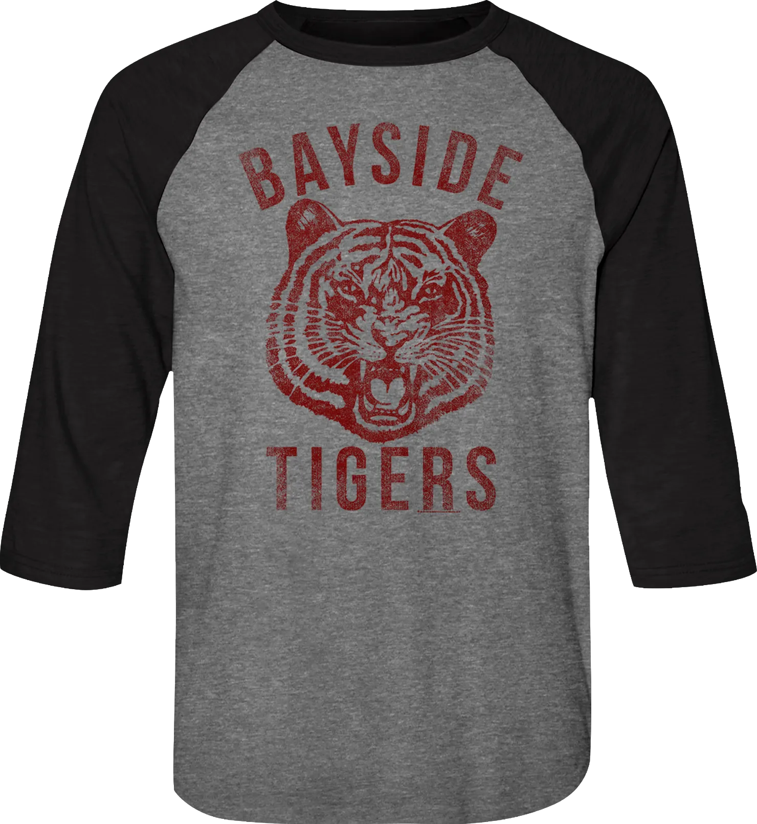 Bayside Tigers Saved By The Bell Raglan Baseball Shirt