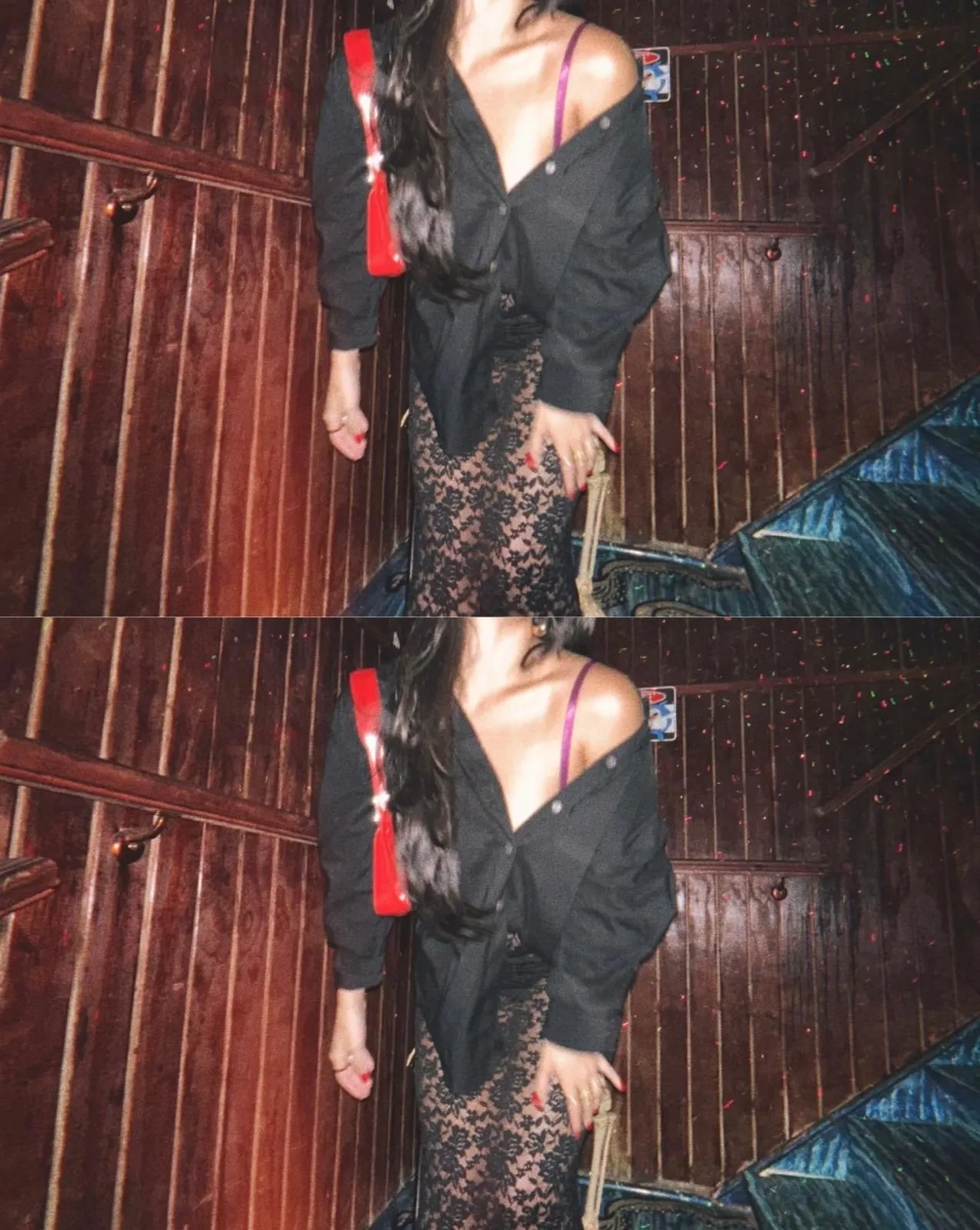 Black Lace Maxi Skirt