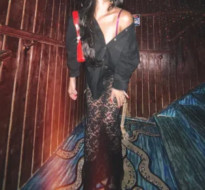 Black Lace Maxi Skirt