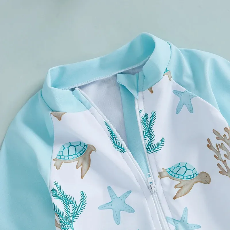Blue Baby Boy Rash Guard