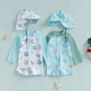 Blue Baby Boy Rash Guard