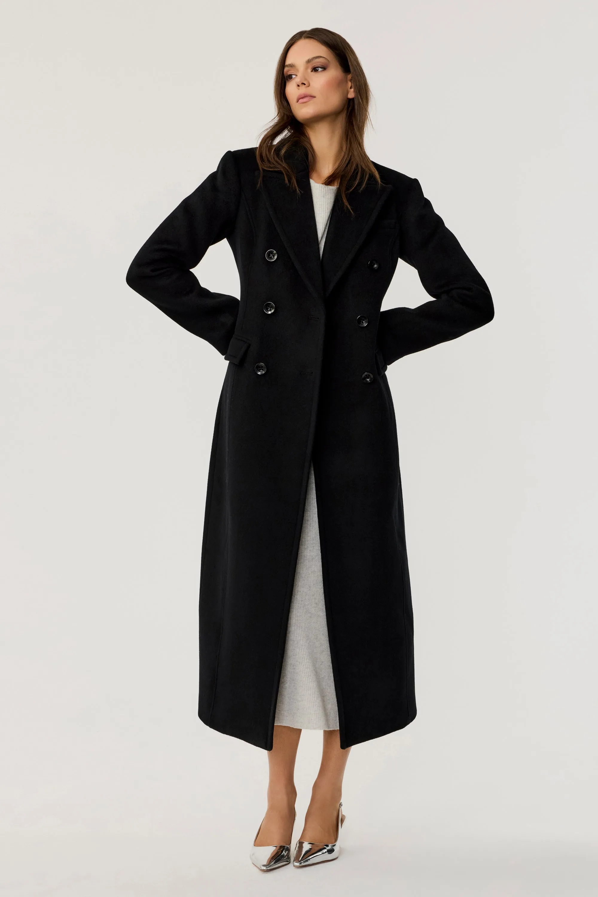 Bria Tailored Wool Coat