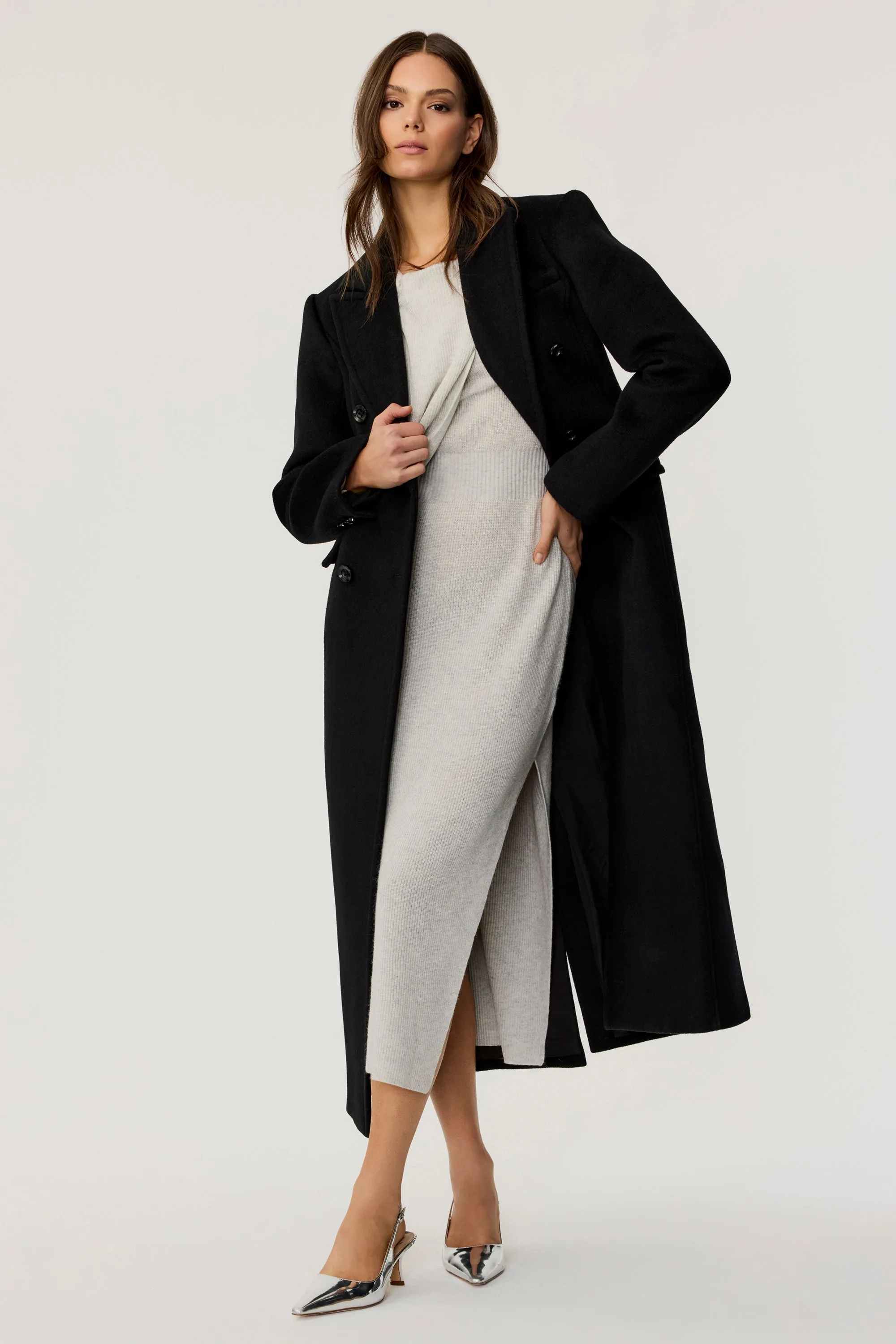 Bria Tailored Wool Coat