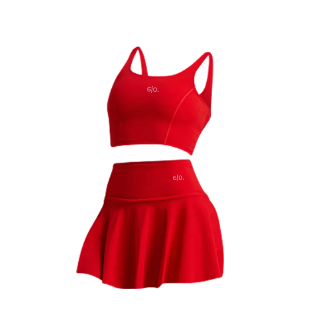 Brown Bra top & skirt set