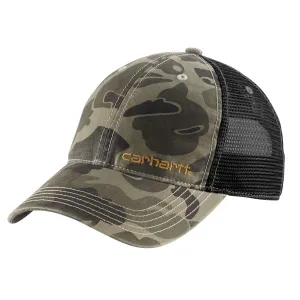 Carhartt Men's Burnt Olive Camo Brandt Cap