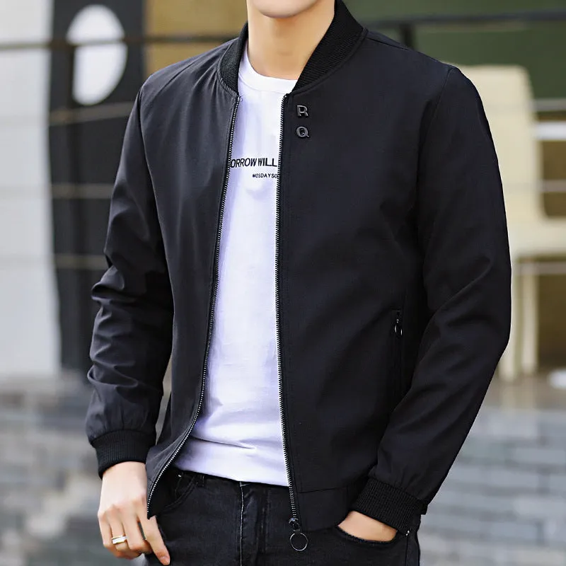 Casual Stand-Up Collar Baseball Uniform Men's