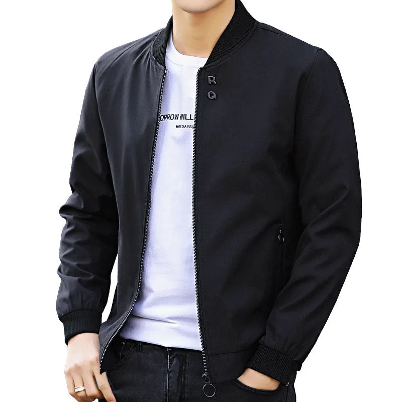 Casual Stand-Up Collar Baseball Uniform Men's