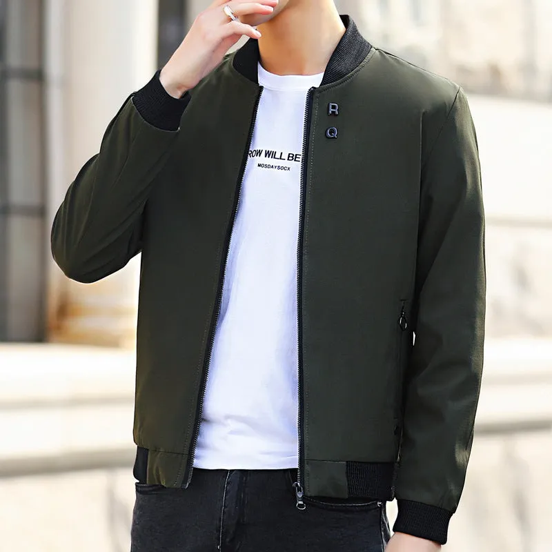 Casual Stand-Up Collar Baseball Uniform Men's