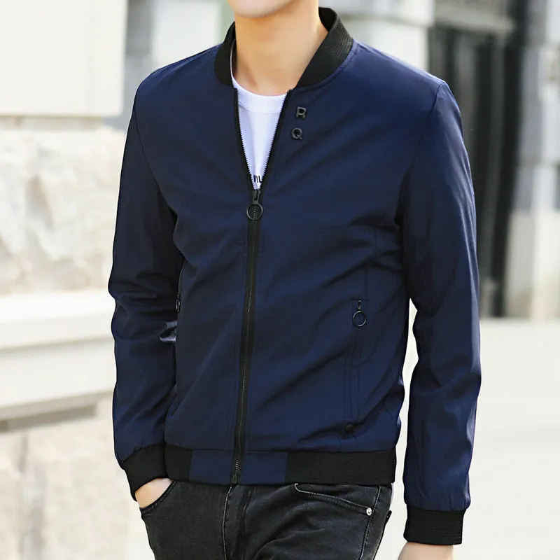 Casual Stand-Up Collar Baseball Uniform Men's
