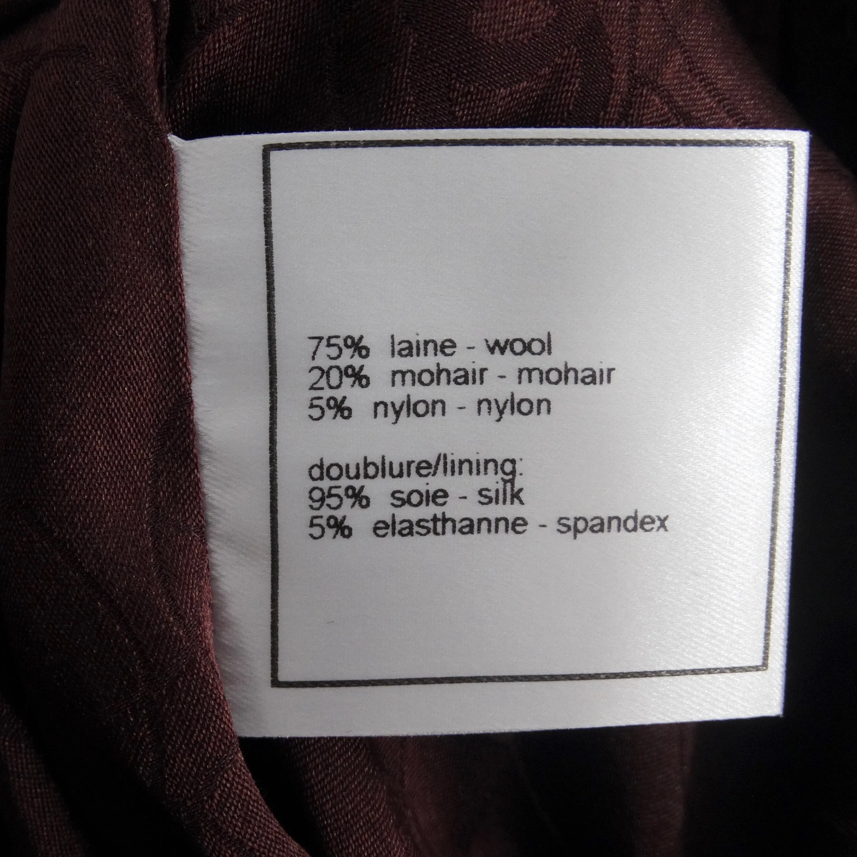 Chanel 2002 Burgundy Wool Tweed Blazer Dress