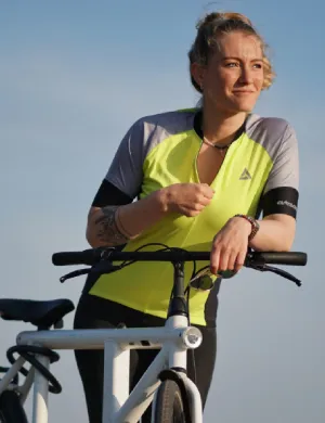 Damen Fahrradtrikot Kurzarm Pro Line Neon Setprodukt