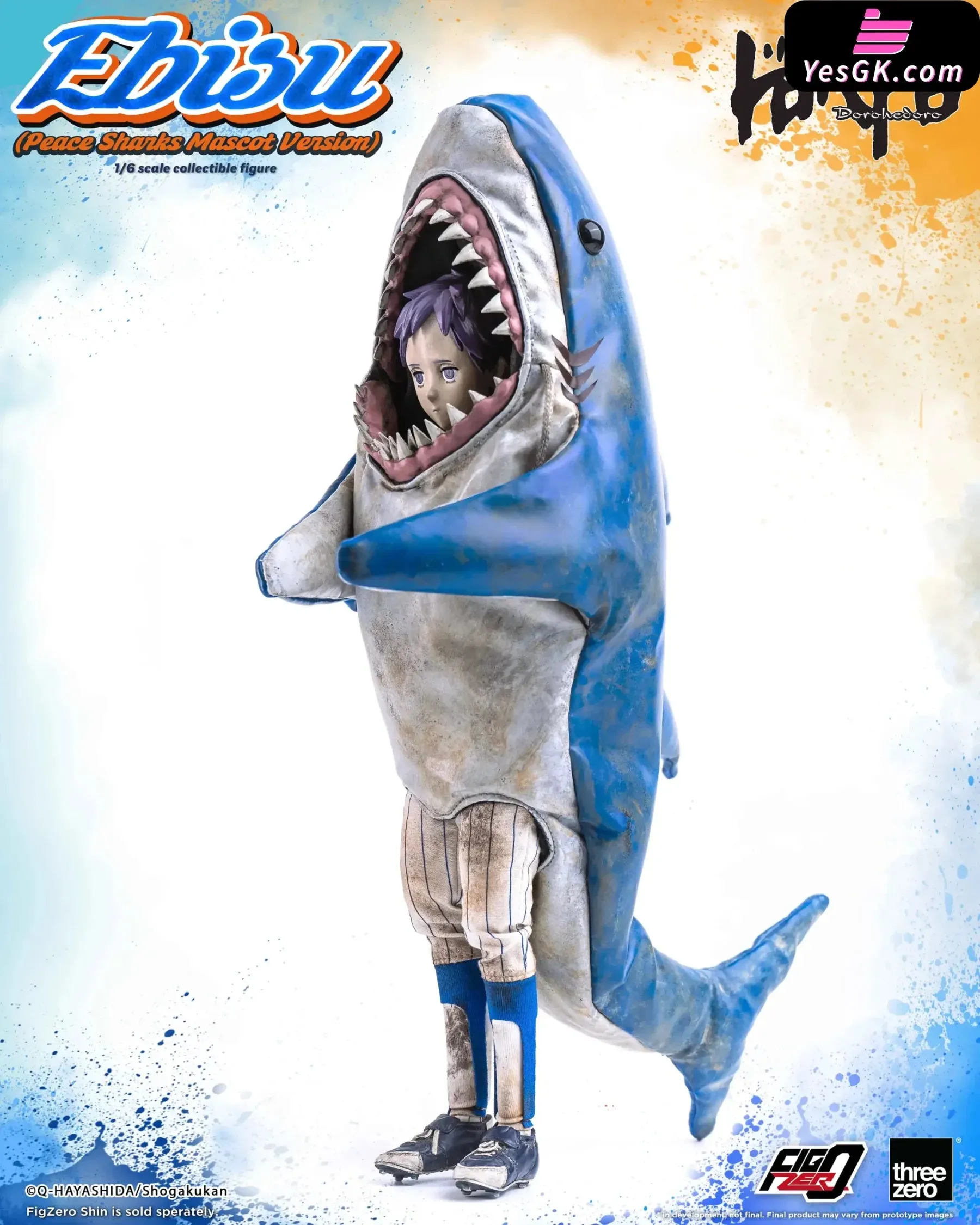 Dorohedoro FigZero Ebisu (Peace Sharks Mascot Version) 3Z07150W0 (Licensed) Action Figure - Threezero Studio [Pre-Order]