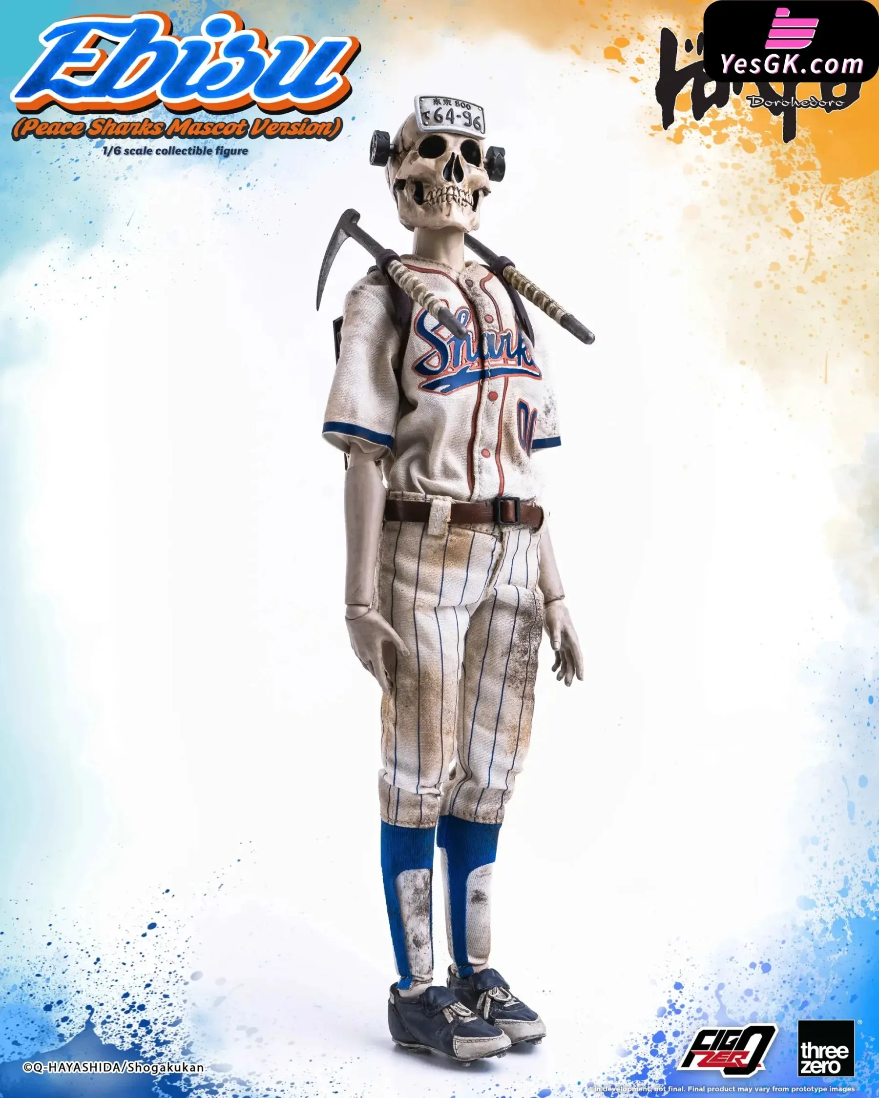 Dorohedoro FigZero Ebisu (Peace Sharks Mascot Version) 3Z07150W0 (Licensed) Action Figure - Threezero Studio [Pre-Order]