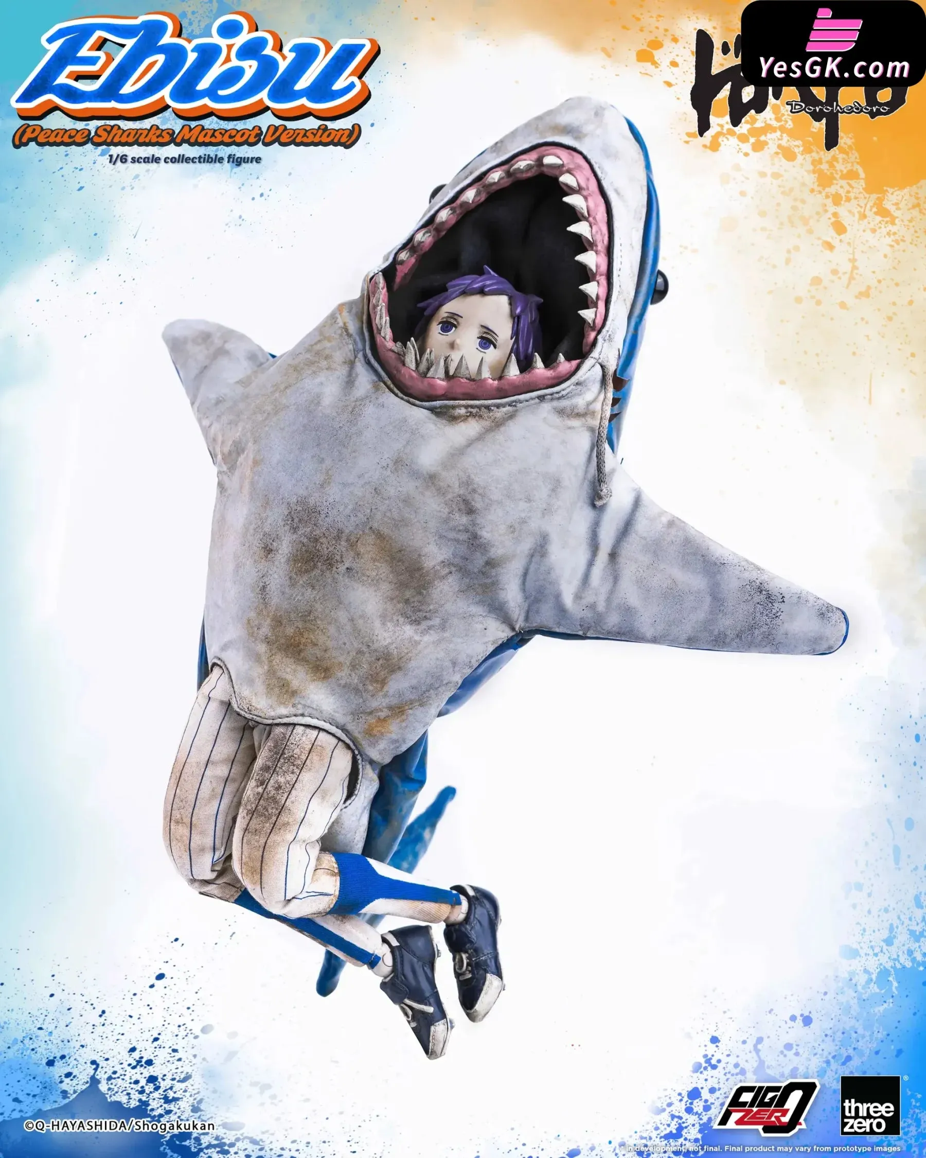 Dorohedoro FigZero Ebisu (Peace Sharks Mascot Version) 3Z07150W0 (Licensed) Action Figure - Threezero Studio [Pre-Order]