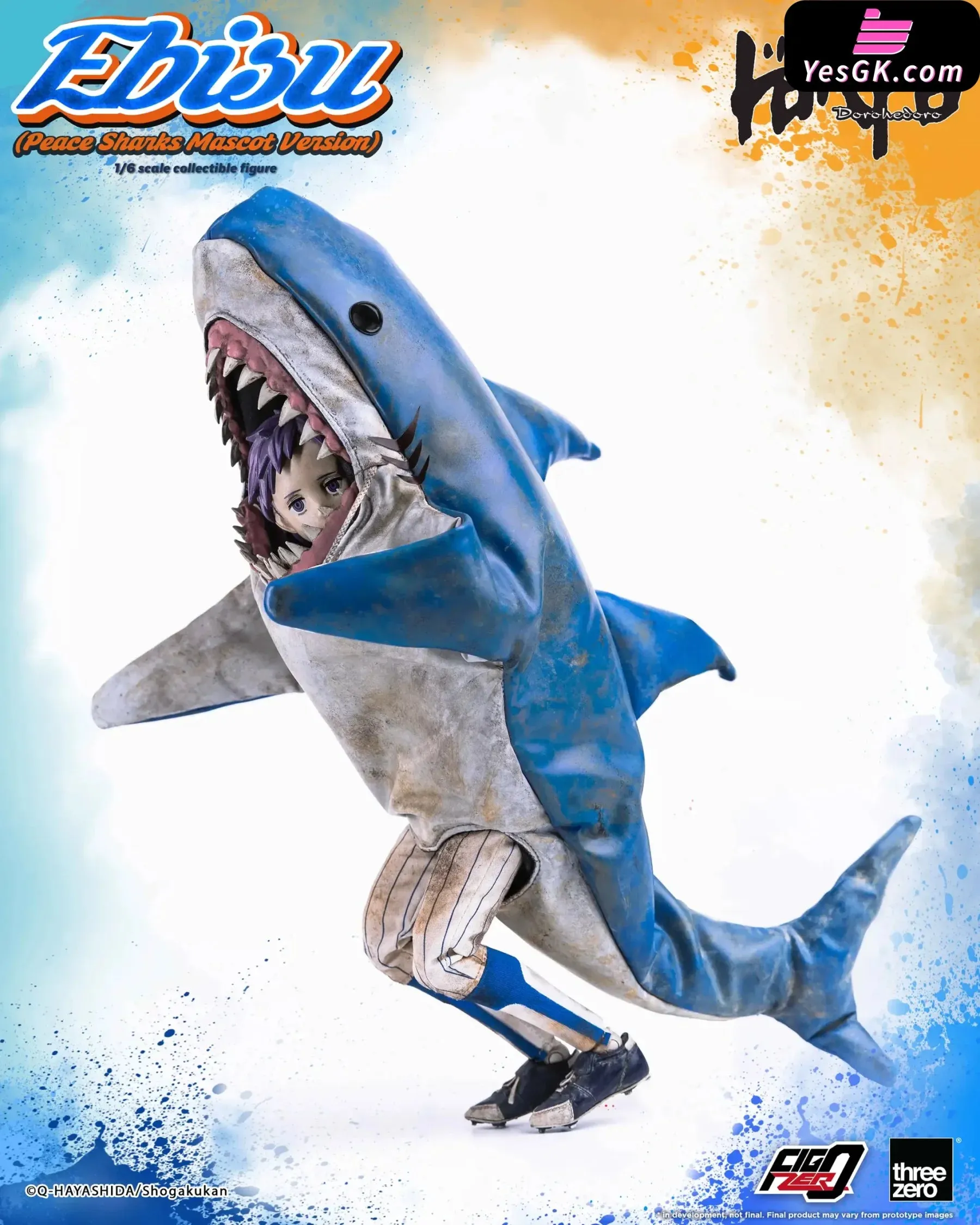 Dorohedoro FigZero Ebisu (Peace Sharks Mascot Version) 3Z07150W0 (Licensed) Action Figure - Threezero Studio [Pre-Order]
