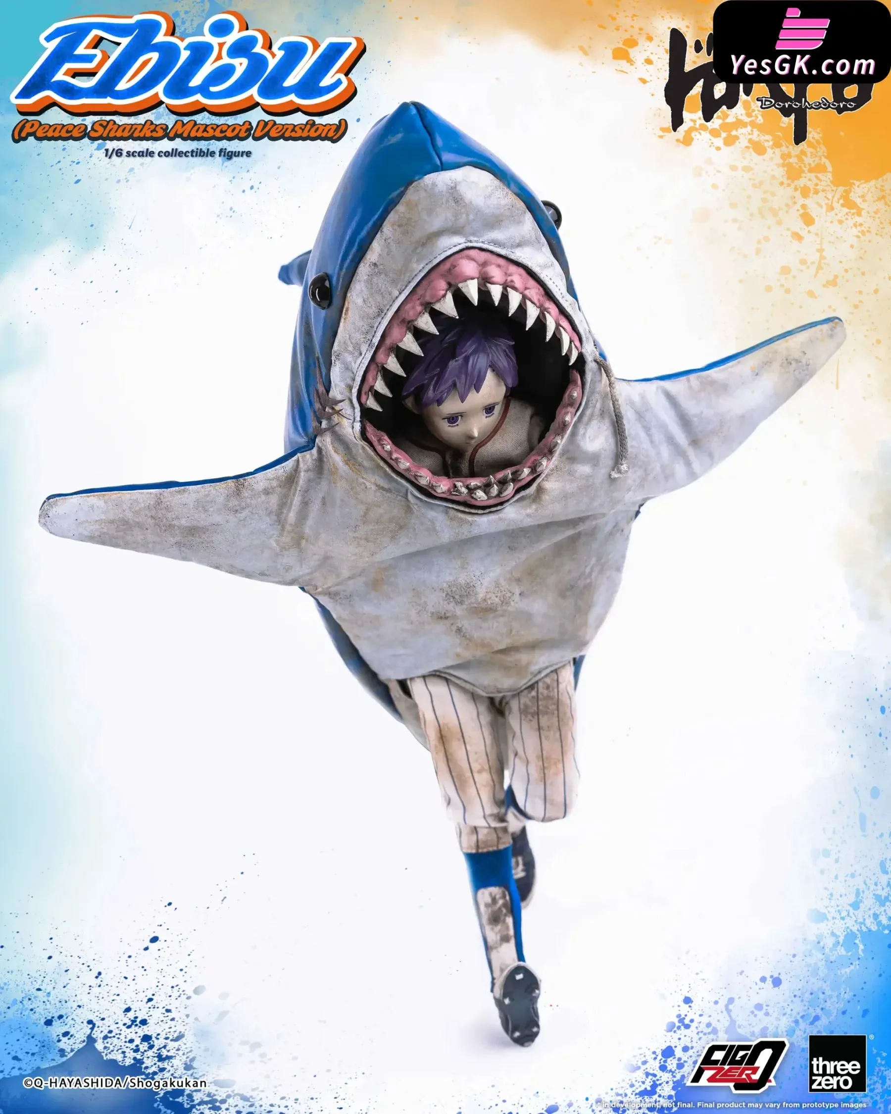 Dorohedoro FigZero Ebisu (Peace Sharks Mascot Version) 3Z07150W0 (Licensed) Action Figure - Threezero Studio [Pre-Order]