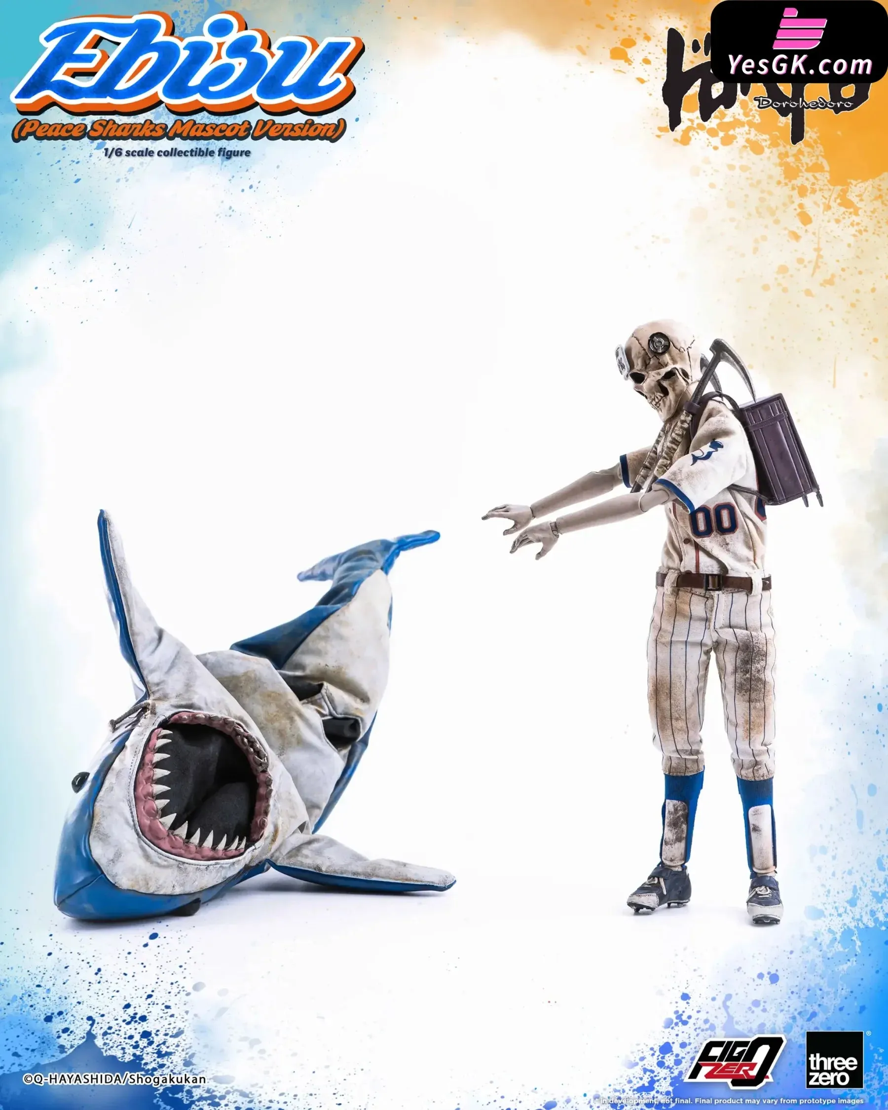 Dorohedoro FigZero Ebisu (Peace Sharks Mascot Version) 3Z07150W0 (Licensed) Action Figure - Threezero Studio [Pre-Order]