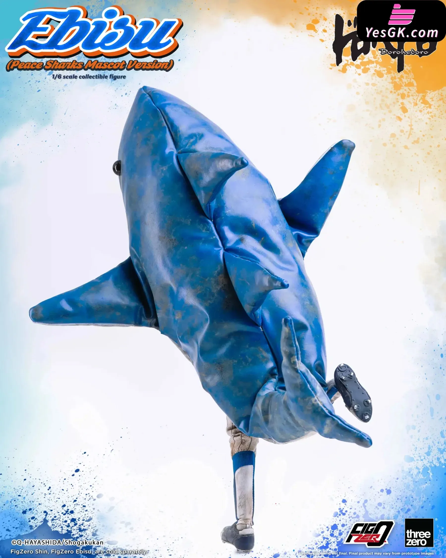 Dorohedoro FigZero Ebisu (Peace Sharks Mascot Version) 3Z07150W0 (Licensed) Action Figure - Threezero Studio [Pre-Order]