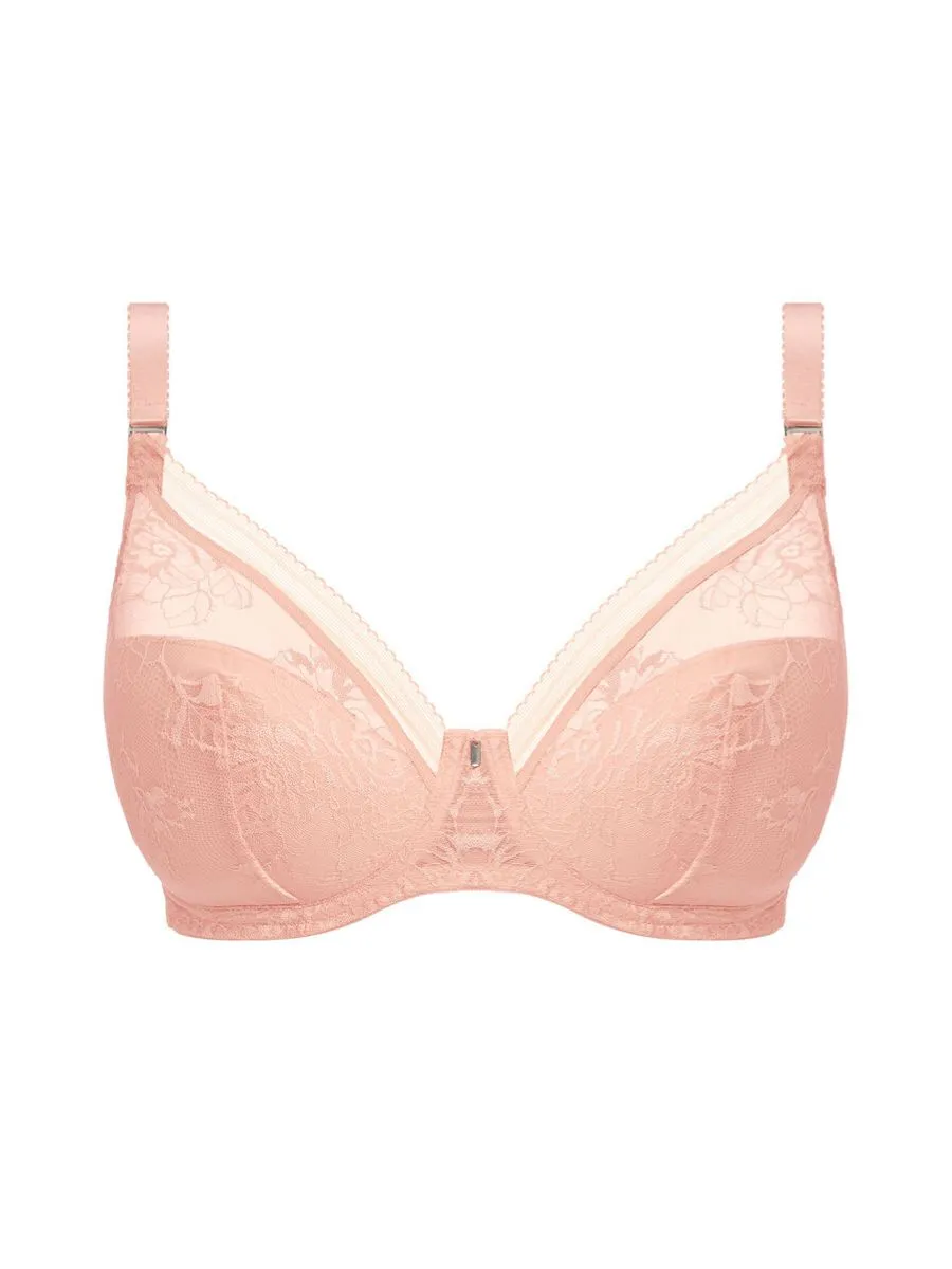 Fusion Lace Plunge Bra  - Blush