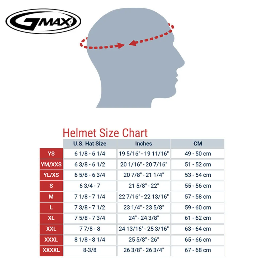 GMax GM32 Blue Open Face Helmet