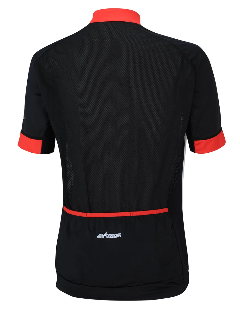 Herren Fahrradtrikot Kurzarm Pro Line Weiss-Schwarz-Rot Setprodukt