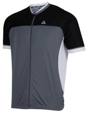 Herren Fahrradtrikot Kurzarm Pro T II Grau-Schwarz Setprodukt