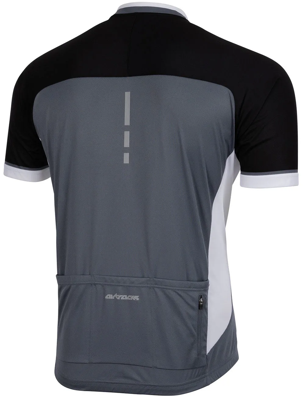 Herren Fahrradtrikot Kurzarm Pro T II Grau-Schwarz Setprodukt