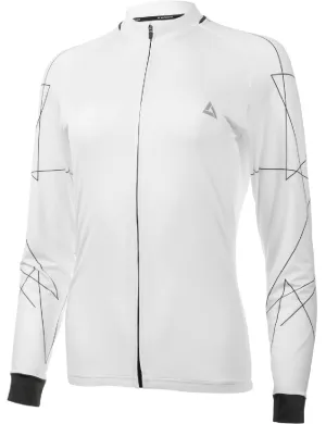 Herren Fahrradtrikot Langarm Pro Line Weiss Setprodukt