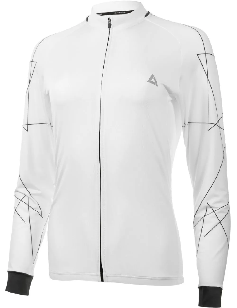 Herren Fahrradtrikot Langarm Pro Line Weiss Setprodukt