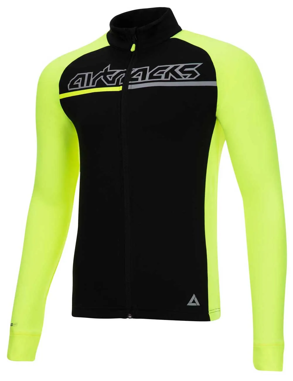 Herren Thermo Langarmtrikot Pro Team Neon-Schwarz Setprodukt