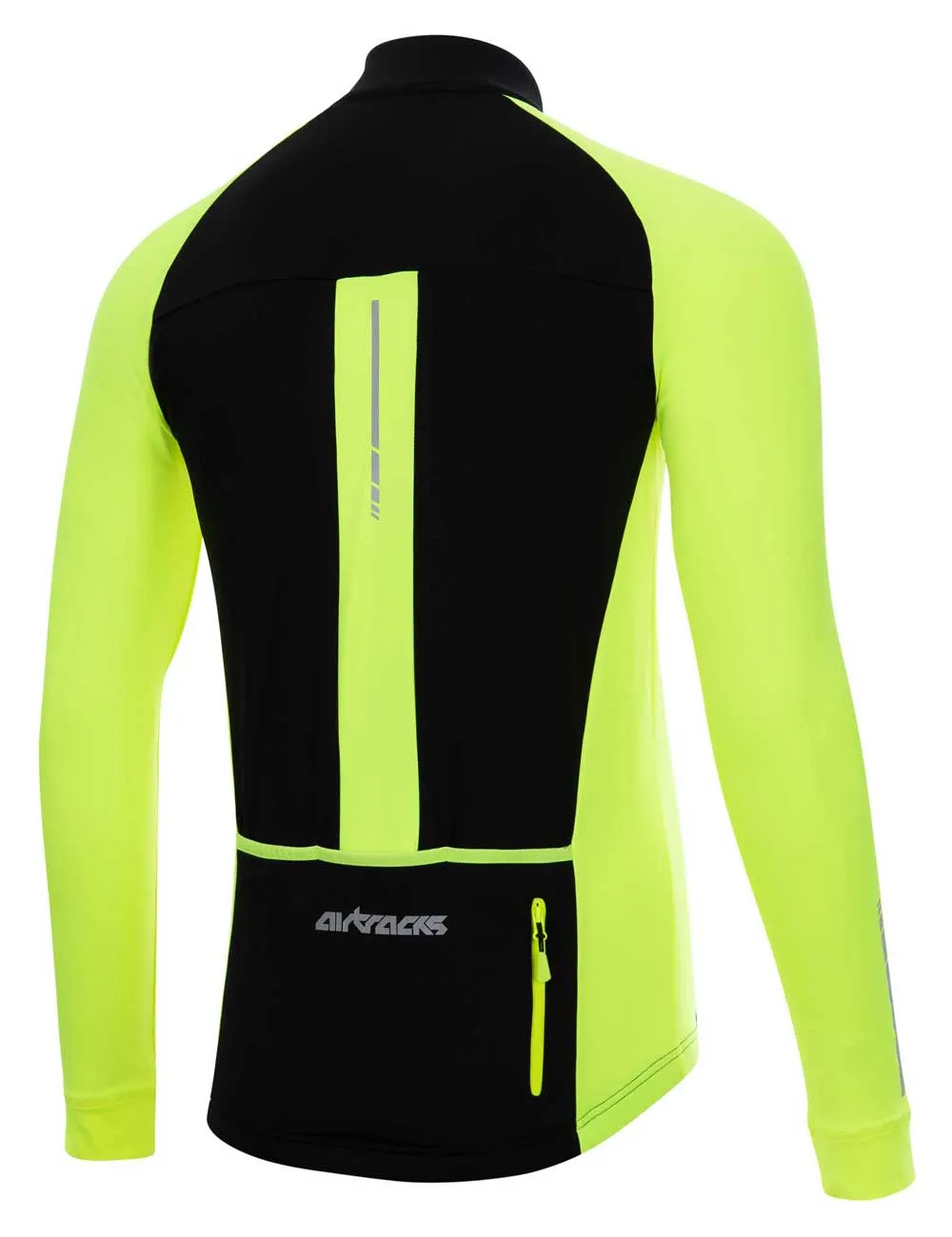 Herren Thermo Langarmtrikot Pro Team Neon-Schwarz Setprodukt