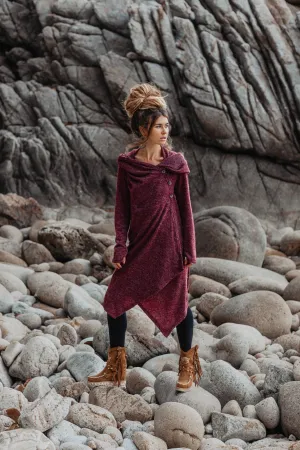 Hooded Sweater Amita Red