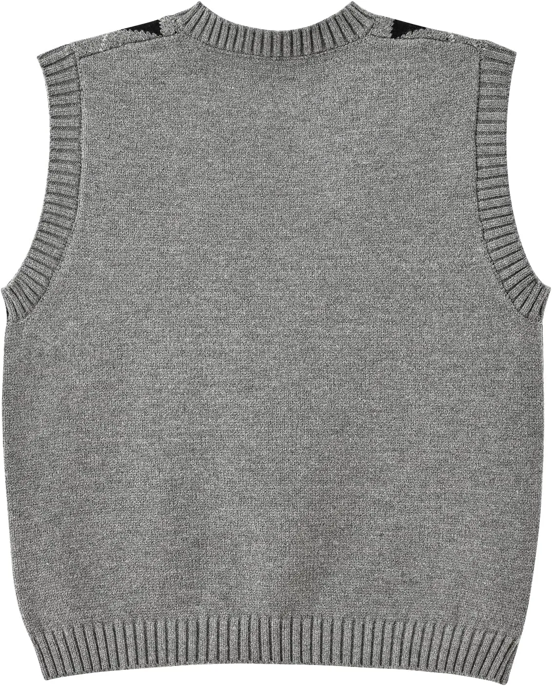 Hyipels Women's Sweater Vest,Y2K Sleeveless Pattern Preppy Style Knitted Crop Tank Top for Girl